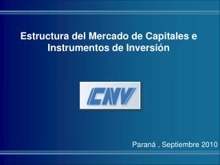 Estructura del Mercado de Capitales e Instrumentos de Inversión