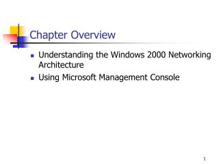 Chapter Overview