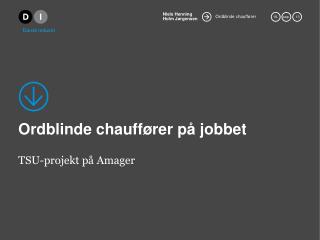 Ordblinde chauffører på jobbet