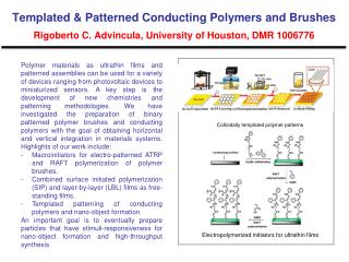 Colloidally templated polymer patterns