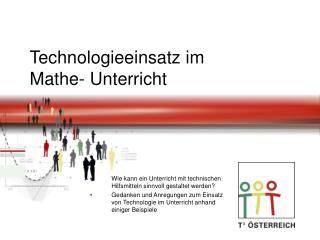 Technologieeinsatz im Mathe- Unterricht