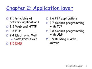 Chapter 2: Application layer