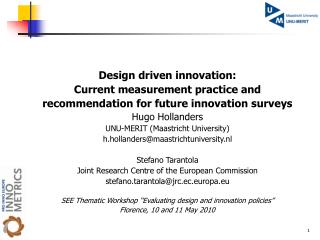 Design driven innovation: Current measurement practice and