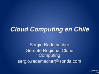 Clou d Computing en Chile