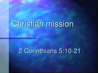Christian mission