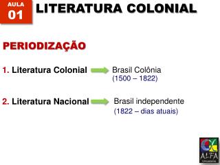 1. Literatura Colonial
