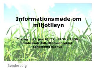 Informationsmøde om miljøtilsyn