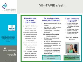 VIH-TAVIE c’est…