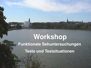 Workshop Funktionale Sehuntersuchungen Teste und Testsituationen