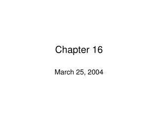 Chapter 16