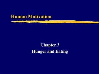 Human Motivation