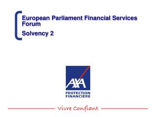 European Parliament Financial Services Forum Solvency 2