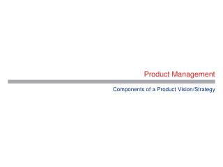 Product Management