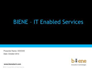 BIENE – IT Enabled Services