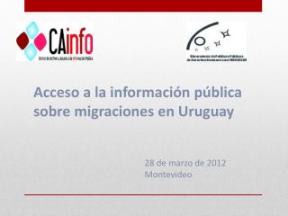 Acceso a la información pública sobre migraciones en Uruguay