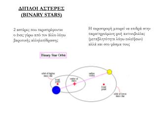 ΔΙΠΛΟΙ ΑΣΤΕΡΕΣ ( BINARY STARS )