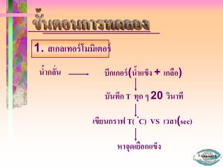 ขั้นตอนการทดลอง