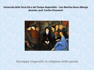 Giuseppe Ungaretti: la religione della parola