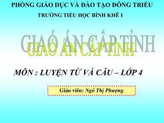 PHÒNG GIÁO DỤC VÀ ĐÀO TẠO ĐÔNG TRIỀU