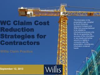 WC Claim Cost Reduction Strategies for Contractors