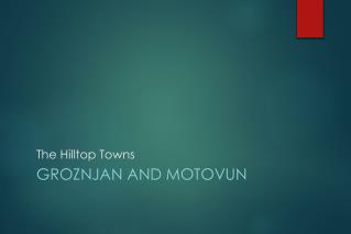 The Hilltop Towns