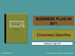 BUSINESS PLUG-IN B11