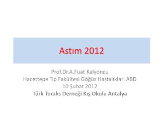 Astım 2012