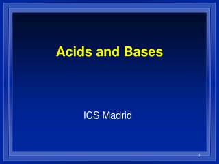 Acids and Bases