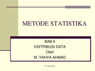 METODE STATISTIKA