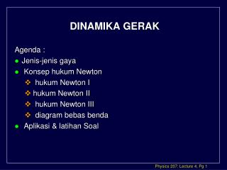 DINAMIKA GERAK