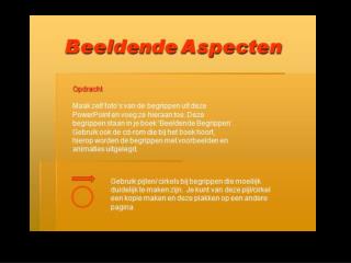Beeldende aspecten	 Vorm