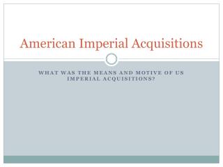 American Imperial Acquisitions