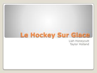 Le Hockey Sur Glace