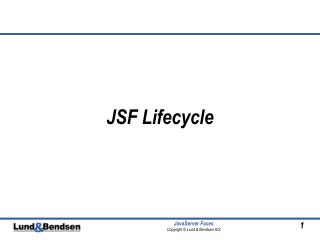 JSF Lifecycle