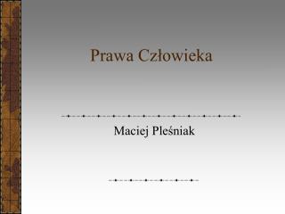 Prawa Człowieka