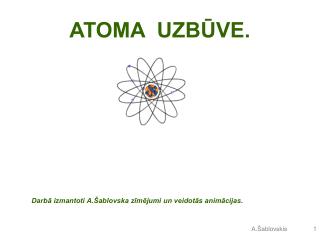 ATOMA UZBŪVE.