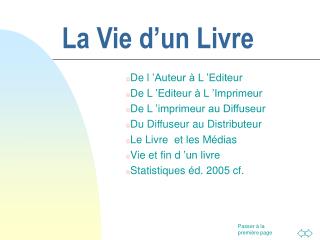 La Vie d’un Livre