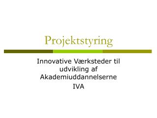 Projektstyring