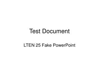Test Document