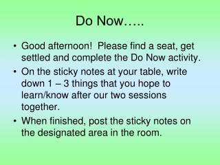 Do Now…..