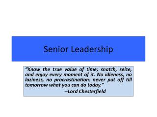 Senior Leadership