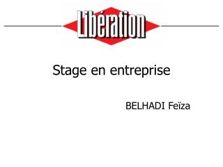 Stage en entreprise