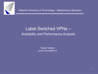 Label Switched VPNs – Scalability and Performance Analysis