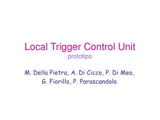 Local Trigger Control Unit prototipo