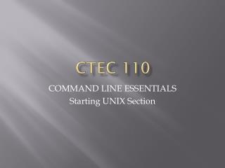 CTEC 110
