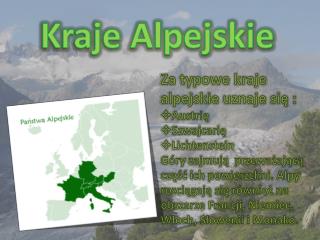 Kraje Alpejskie