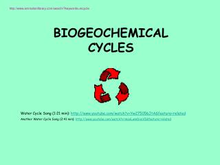 BIOGEOCHEMICAL CYCLES