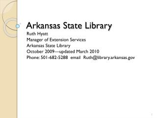 Arkansas State Library