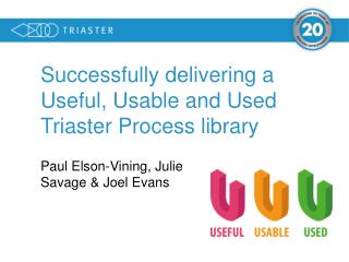 Successfully delivering a Useful, Usable and Used Triaster Process library