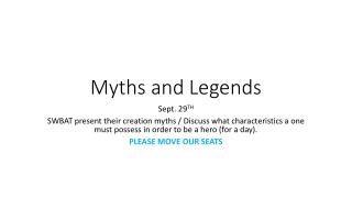 Myths and Legends